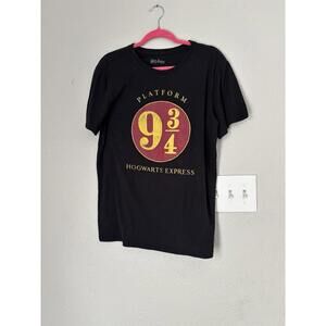 Harry Potter T-Shirt Men’s Medium Black Platform 9 3/4 Short Sleeve Crew Neck